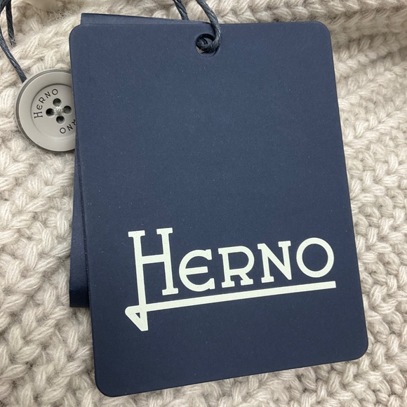 HERNO MEN'S BEIGE 2023 SORANO BUTTON UP BOMBER JACKET - Picture 5 of 8